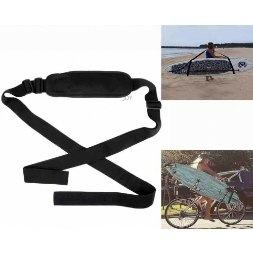 Alça de transporte ajustável compatível com pranchas de SUP (Stand Up Paddle) e pranchas de surf, alça de ombro acolchoada