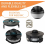 6 Pack Trimmer Spool and Cover Set, Durable Replacement Line Spools for Cordless Grass Strimmers 4