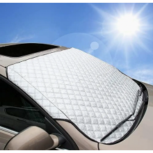 Extra dicke Auto-Windschutzscheiben-Sonnenschutzabdeckung, Ganzjahres-Frontscheibenschutz gegen Frost, UV-Strahlung und Staub, 140 x 90 cm