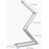 LED Desk Lamp, Dimmable and Foldable Rechargeable Aluminium Table Light with Daylight Mode, Silver 3