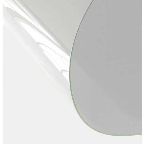 Transparent Round PVC Table Protector, 110 cm Diameter, 2 mm Thick Clear Table Cover Mat for Dining Tables 2