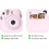 Instant Camera Case Compatible with Mini 12, Protective Cover with Photo Storage Pocket, Pink 2