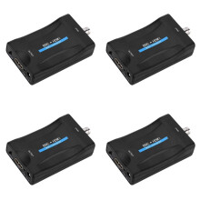 4X Bnc zu Konverter Adapter Buchse Cvbs Bnc Koax 1080P Ausgang Hdcp Haken Überwachung Kamera Dvrs Überwachung
