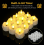 12 Pack LED Tea Lights with Timer, 3D Flickering Flame Flameless Candles, Warm White Home Table Decor 2