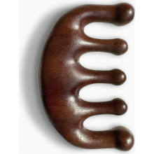 Handcrafted Wide Wooden Scalp Massage Comb, Natural Green Sandalwood Hair Care Comb for Daily Grooming