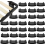 30 Pcs Black Plastic Bed Slat Holders, 54 x 10 mm Internal End Cap Brackets for Bed Frame Slat Support 1