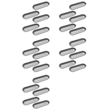 25Pcs Hot Dog Mold Carbon Steel Sausage Molds Non Stick Bakeware Oval Hot Dog Bun Baking Pan for DIY Homemade Bread Tool