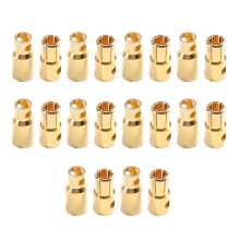 10 Pairs 6.0mm RC Banana Plug Connector Brass Male Female Connect Plug for RC Car Boat Motor ESC DIY Soldering