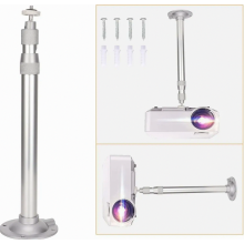 Suporte universal para projetor, para teto e parede, ajustável em 360 graus, capacidade de carga de 5 kg, rosca de 1/4 de polegada.