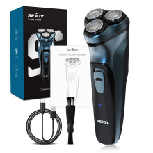 Sejoy Rasoir Électrique pour Homme, Triple Tête Flottante 3D, Rechargeable USB 5W