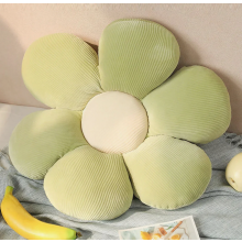 Sunflower Cushion 40 cm, Soft Flower Shaped Plush Decorative Pillow for Sofa, Bed, Living Room, Green