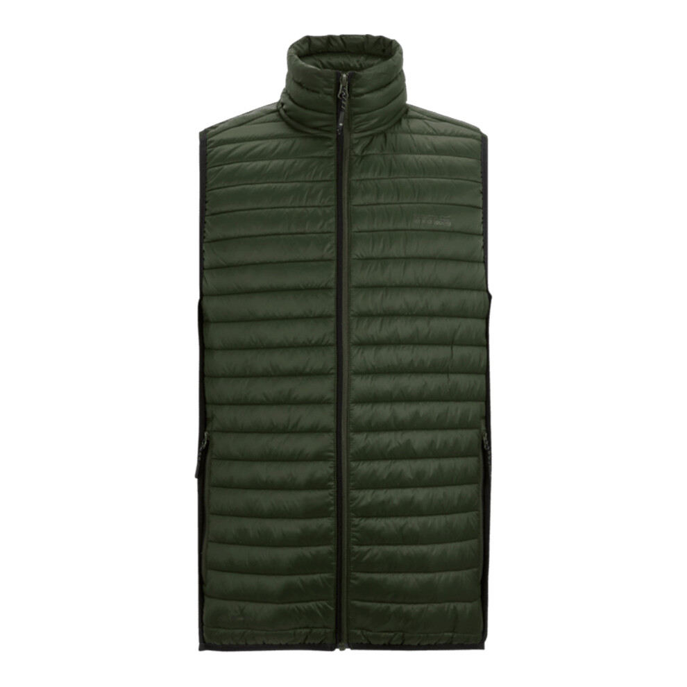 Regatta Men's Dark/Black Andreson Hybrid Padded Jacket - Khaki/ - 3XL - Khaki/ - 100% Polyamide - Image 2