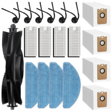 Pour L'Aspirateur Robot pour L8000 &SD40, Comprend 1 Brosse Principale, 4 Sacs à Poussière, 4 Pads de Nettoyage, 4 Filtres, 6 Brosses