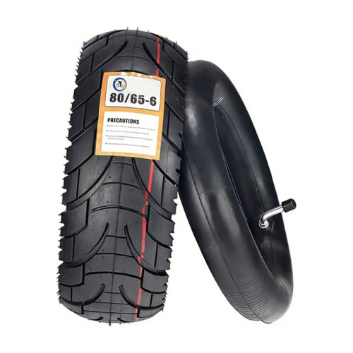 Pneu e Câmara de Ar 80/65-6 para Scooter de 10 Polegadas para  M4 Pro/Zero 10X/ para  G2 Max/ para  Oxo/ para  G1 255X80