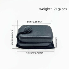 9V Acoustic Guitar Battery Pouch Black Pocket Carrying Case Bag Organizer PU Portable Musical Instrument Accessories