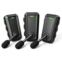 3PCS Cycling Intercom Headset Waterproof Helmet Communication Earphone with 520m Low Latency Intercom