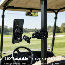 Truck Steering Wheel Phone Mount, Car Phone Mount, Multi-Joint Adjustable Clamp- Cycling Navigation Mount