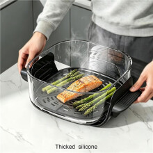 Funda de Silicona para Asa de Freidora de Aire para Glass, Paquete de 2 Fundas de Silicona para Asa, Accesorios para 4QT, 2.5QT y 6 Tazas
