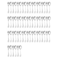 30X Edelstahl Kindersicherheitsbesteck Bär Kinder Löffel und Gabel Set Kleinkind Utensilien Metallbesteck Set