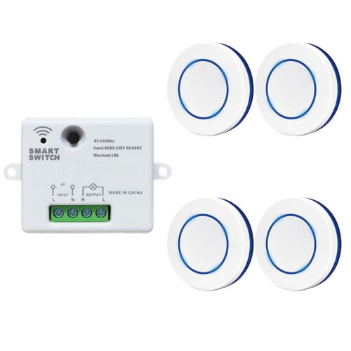 433 MHz RF Relay Receiver Wireless  Light  with Remote Control 220V  for Home Led Lamp Fan
