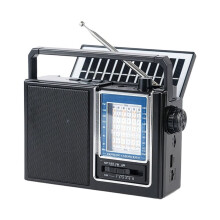 Radio Rétro Portable AM/FM/SW, Chargement Solaire USB, Lecteur Audio avec Prise Jack USB pour Écouteurs TWS, Idéale pour les Seniors