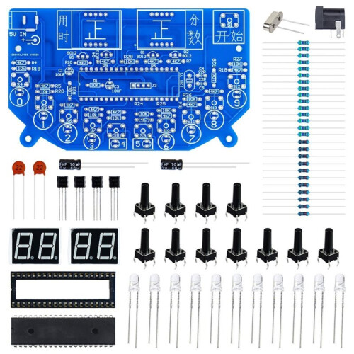 Kit di Gioco Elettronico DIY: Gioco Whack-A-Mole con Test di Risposta Rapida per Principianti e Appassionati.