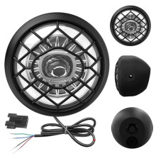 Electric Off Road Bike Headlight with Horn Waterproof Front Light Lamp for Mountain Bike Motorcycle Scooter