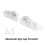 For TRIMUI BRICK Transparent Back Keycaps Set Replacement Back Keycaps Translucent Keycaps 3 Height Combo Set Game 1