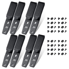 8 Pcs Holster Belt Clips with Screws Adjustable Knife Belt Clip for Outdoor, Kydex Sheath Belt Clip for Secure Fastening
