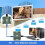 Adaptador Extensor Compatible con  A Través de Ethernet 1080P, Extensor Ethernet Compatible con  con POC y Copia EDID 4