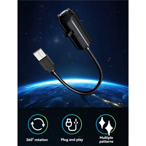 USB Projection Night Light Underwater Theme Decor Light Romantic Wall Ceiling Decor Holiday Party Ambient Lighting 2
