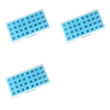 3X Monthly Pill Organizer 31 Compartments, 1 Per Day, 4 Week Full Month 31 Day Pill Organizer,