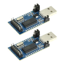 2PCS CH341A Programmer Module USB to UART IIC TTL ISP EPP/MEM Parallel Port Converter Onboard Operating Indicator
