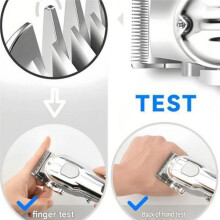 Tondeuse à Cheveux Professionnelle en Métal pour Hommes - Puissante Tondeuse Sans Fil pour Salon de Coiffure et Usage Domestique, Idéale pour le