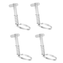 4PCS 316 Stainless Steel 6mm Quick Unloading Pin Roof Deck Hinge Jaw Slider Marine Hardware