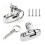 2 Pcs Boat Bimini Top Deck Hinge Swivel Mount Deck Hinge with Removable Pin, Swivel Side Mount, Bimini Top Hardware 1