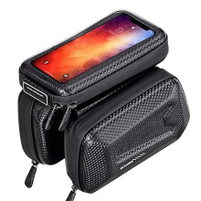 Bolsa para Bicicleta de 3 Litros, Impermeable, con Pantalla Táctil, para Bicicleta de Montaña, con Tubo Frontal, para Teléfono de 6,5 Pulgadas,