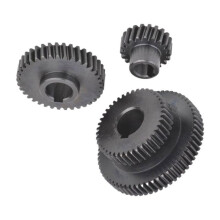 Steel Pinion Gear Set for WMD16V WMD20V Milling Machine, Black Shafting Steel Gears 3PCS (212 209 230)