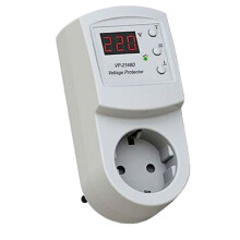Protection over Voltage Protector Relay Socket AC220V 16A Electronic Multifunctional Plug Socket EU Plug