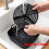 2 Pack Square Silicone Air Fryer Liners with Round Divider for 3 Flavors - Reusable Kitchen Accessory 6