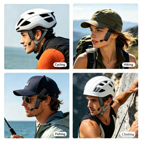 3PCS Cycling  Intercom Headset Waterproof Helmet Communication Earphone with 520m Low Latency Intercom
