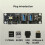 USB Chassis Motherboard Expansion IO  Dual USB 3.0 USB A 5G TYPE C 20Gbps AUDIO  Front Panel Adapter Cable 5