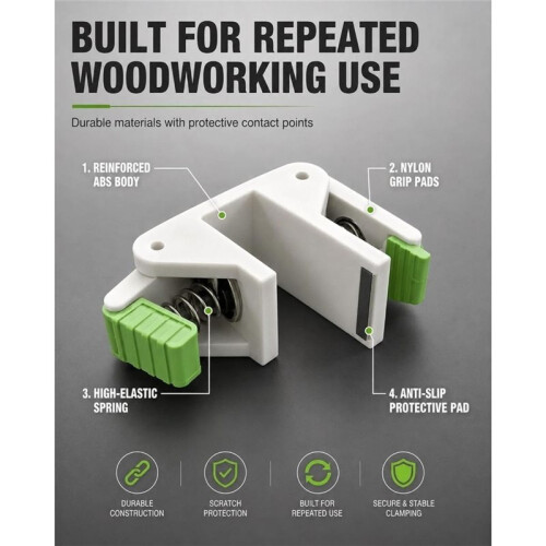 Woodworking Filler Board Installation Clamp, Adjustable Scribe Jig Tool Cabinet Alignment Helper for Quick Marking 1