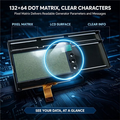 13264 LCD for Display DOT Matrix Graphic Screen for Deepsea Generator Controller DSE7320MKII DSE8610MKII Accessories,1PC 2