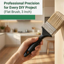 Conjunto de 20 Pincéis de 7,6 cm (3 Polegadas) - Cerdas Ocas de Seda para Pintura Suave e Eficiente - Ideal para Projetos "DIY"