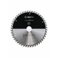 Cirkelzaagblad - Bosch - Standaard voor Hout - 210x1.7/1.2x30 mm - 48 tanden - Voor accuzaagmachines