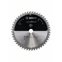 Cirkelzaagblad - Bosch - Standaard voor Hout - 190x1.6/1.1x20 mm - 48 tanden - Kleur grijs