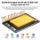 Blackview Tablet 5G Táctil BLACKVIEW MEGA 12 Tablet 12.2 Polegadas Android 16,36Go RAM+256Go ROM, MediaTek Dimensity 7200, IP69K, com teclado 5