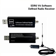 New RTL SDR6 V4 Software Defined Radio Receiver RTL2832U 1PPM TCXO BiasT SMA Software Defined Radio + Antenna