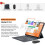 Blackview Tablet 5G Táctil BLACKVIEW MEGA 12 Tablet 12.2 Polegadas Android 16,36Go RAM+256Go ROM, MediaTek Dimensity 7200, IP69K, com teclado 6